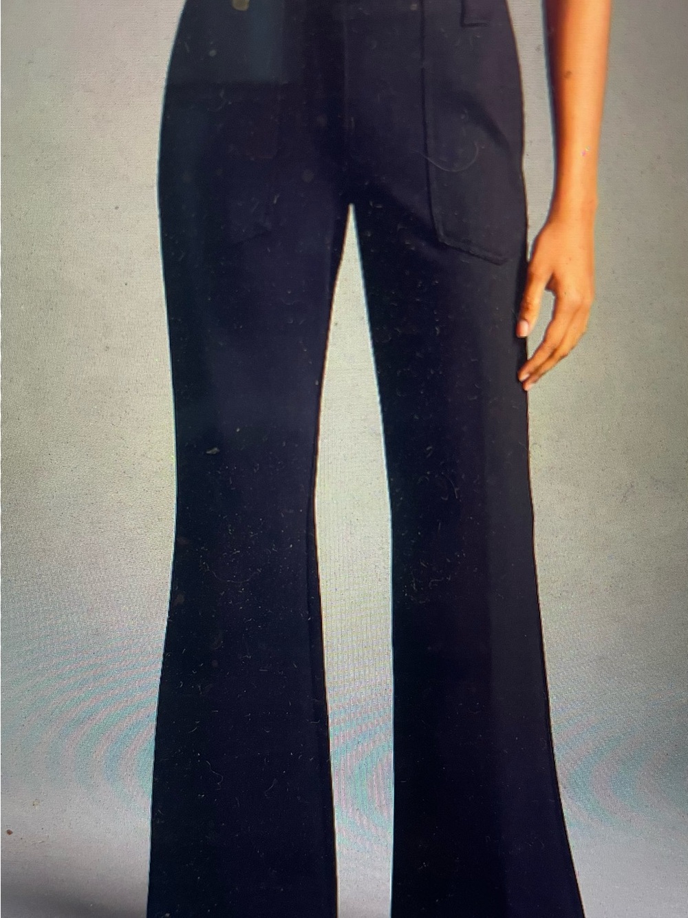 Maeve Naomi Ponte Wide Leg Flare pants black NWT
